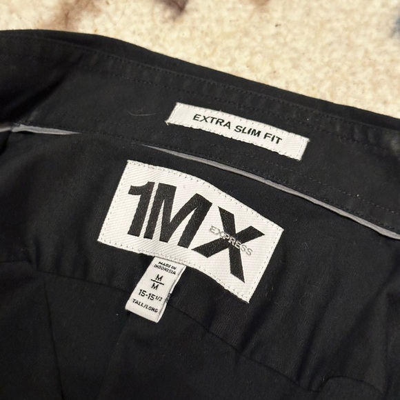 4x 1MX Express dress shirts - extra slim fit, medium tall/long, 15-15.5 - Picture 2 of 9